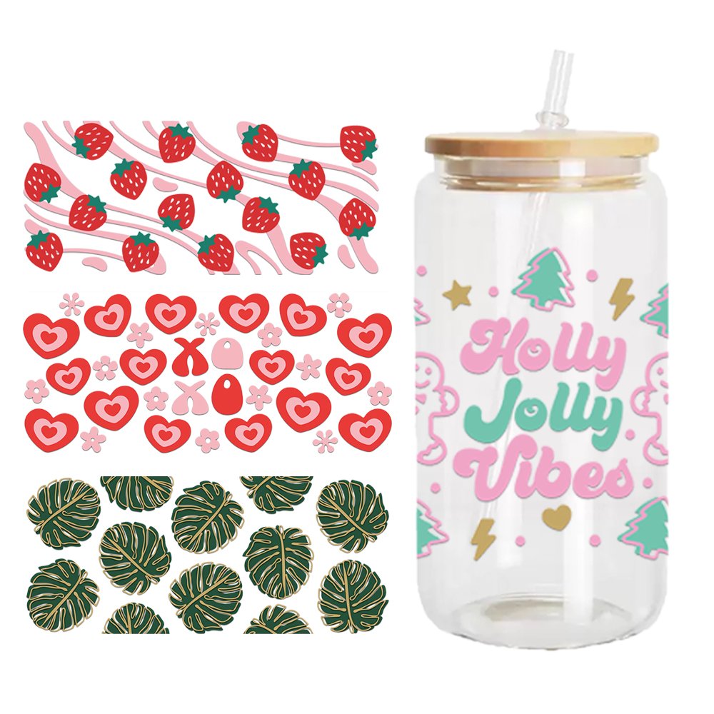 UV DTF transfers cup Wraps Halloween 16oz 20oz tumblers Wrap Transfers Heat Transfer Printing for tumblers cups UV DTF