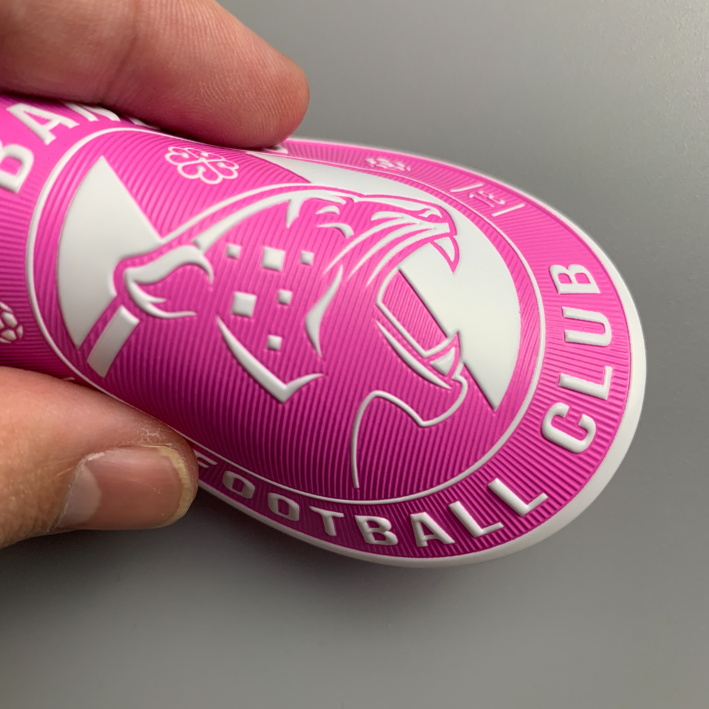 2023 New Design Iron on Custom Fabric Embossed Sport Brand Logo Labels Soft TPU Patches heat transfer label for Sportswear