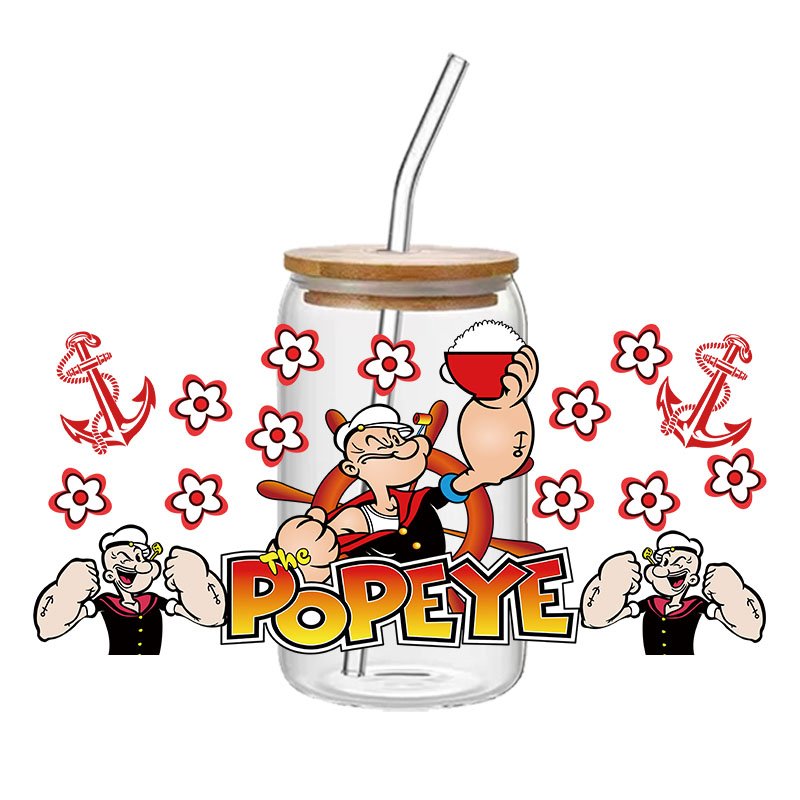 Factory Trend Design Uv Dtf cup packaging transfer cartoon Uv Dtf cup packaging transfer UV dtf cup packaging