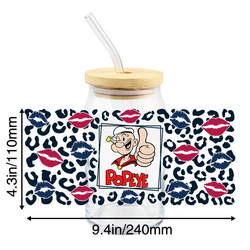 Factory Trend Design Uv Dtf cup packaging transfer cartoon Uv Dtf cup packaging transfer UV dtf cup packaging