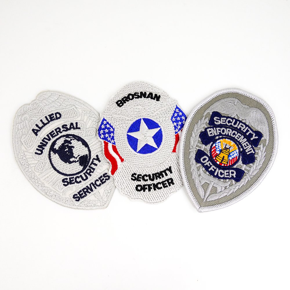 Premium Heat transfer badge Embroidery cloth Label Ironing Custom embroidered patch adhesive paste