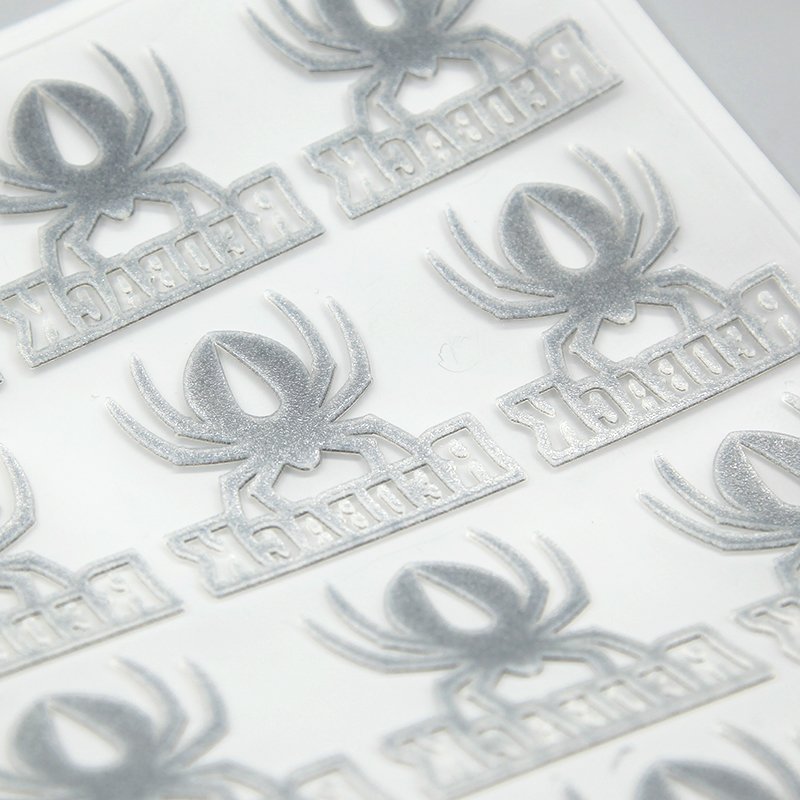 Factory Custom Clothing Heat Transfer Labels T-Shirt Neck Washable Care Size Labels Iron On Silicone Heat Transfer Stickers
