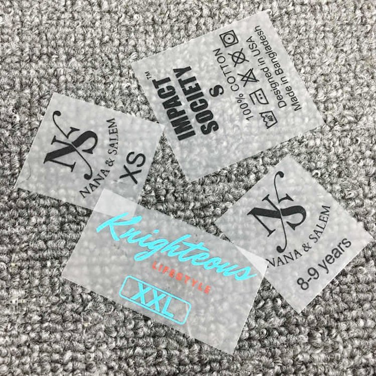 Consen Heat Press Band Name Clothing Logo Label DTF Digital Print Heat Transfer Printing For Bags