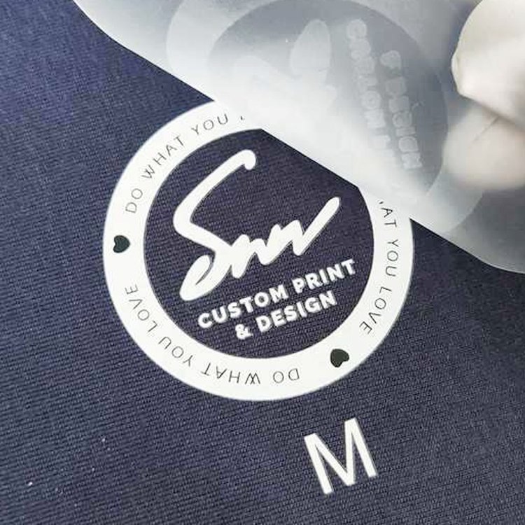 Consen Heat Press Band Name Clothing Logo Label DTF Digital Print Heat Transfer Printing For Bags