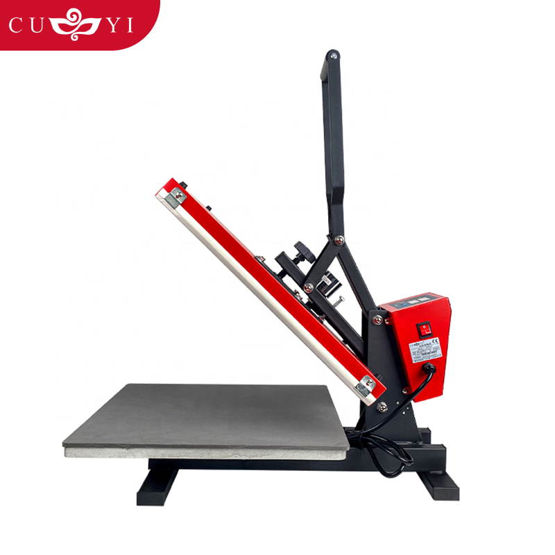 CUYI Auto open 40*50 cm heat press machines electric semi automatic with drawer sublimation machine