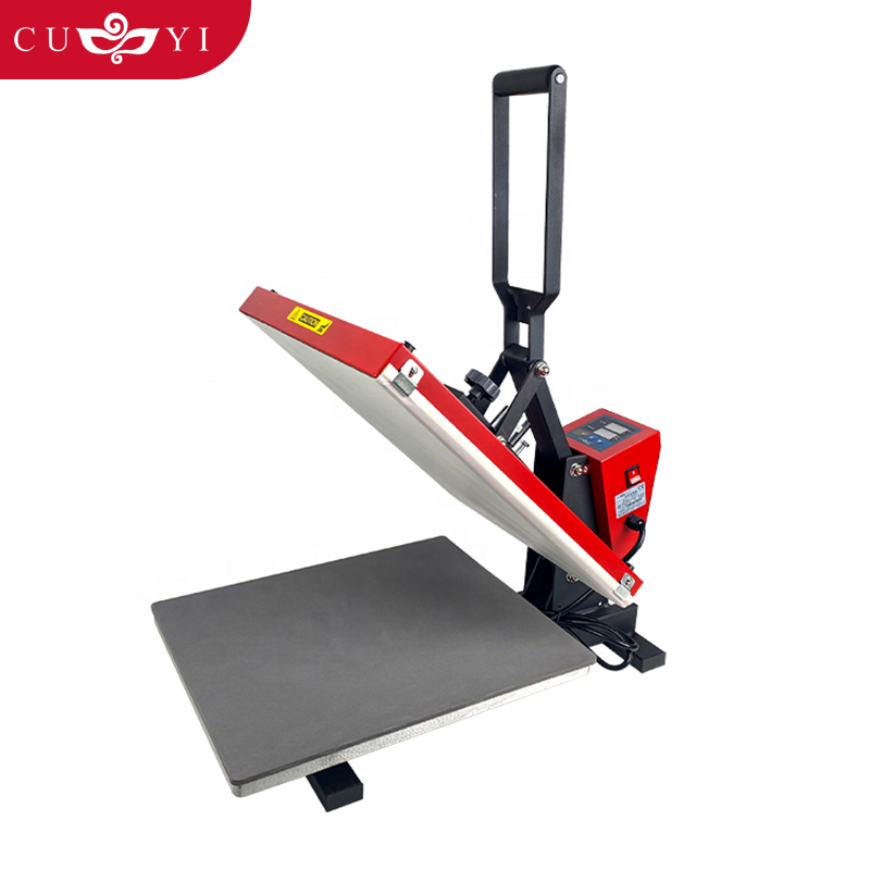 CUYI Auto open 40*50 cm heat press machines electric semi automatic with drawer sublimation machine