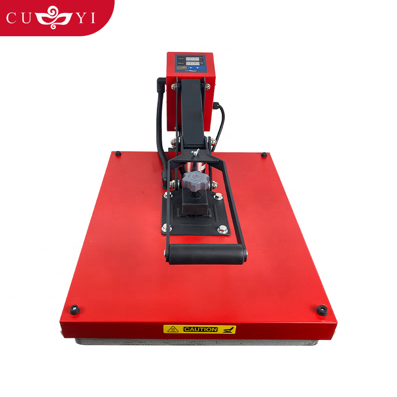 CUYI Auto open 40*50 cm heat press machines electric semi automatic with drawer sublimation machine