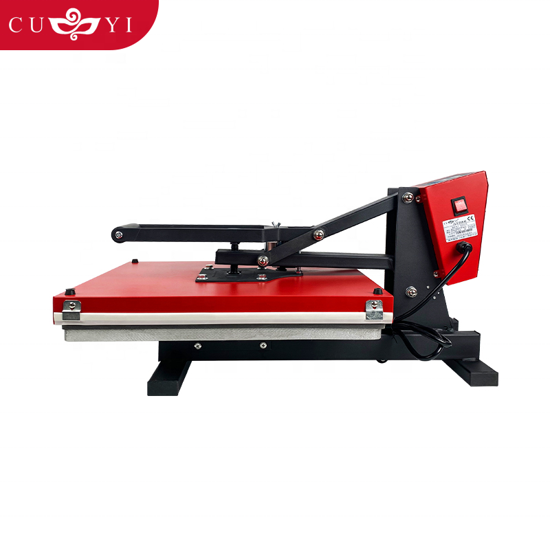 CUYI Auto open 40*50 cm heat press machines electric semi automatic with drawer sublimation machine