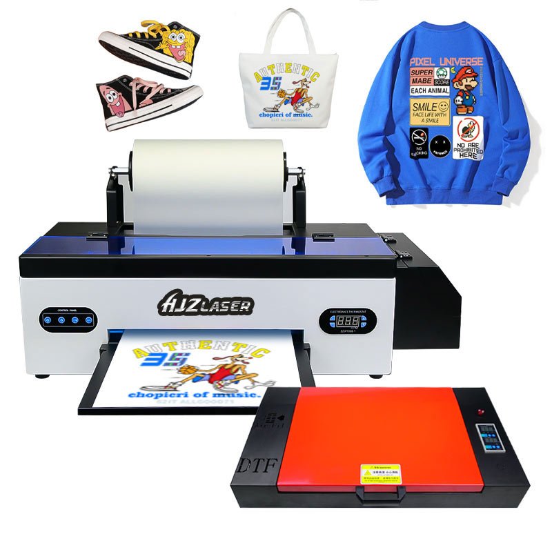 HJZ A3 DTF inkjet printer set heat transfer t-shirt printing machine direct to film printer with XP600 print head