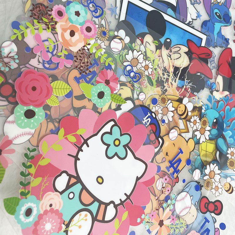 16oz anime cartoon kitty uv dtf cup wrap transfers 16 oz custom uvdtf decals press logo waterproof stickers for cups