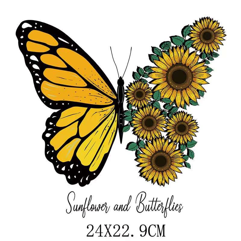 religious Sunflower God heat transfers heat press sticker printing designs logo dtf film iron on transfer print on t-shirt