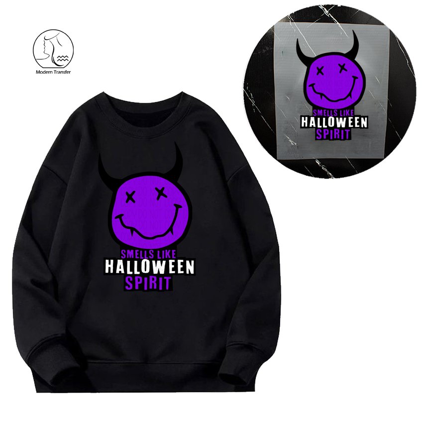 Yunshang Wholesale Screen Full Color Custom Logo Ready To press Halloween Plastisol Heat Transfer Printing Design For T Shirts