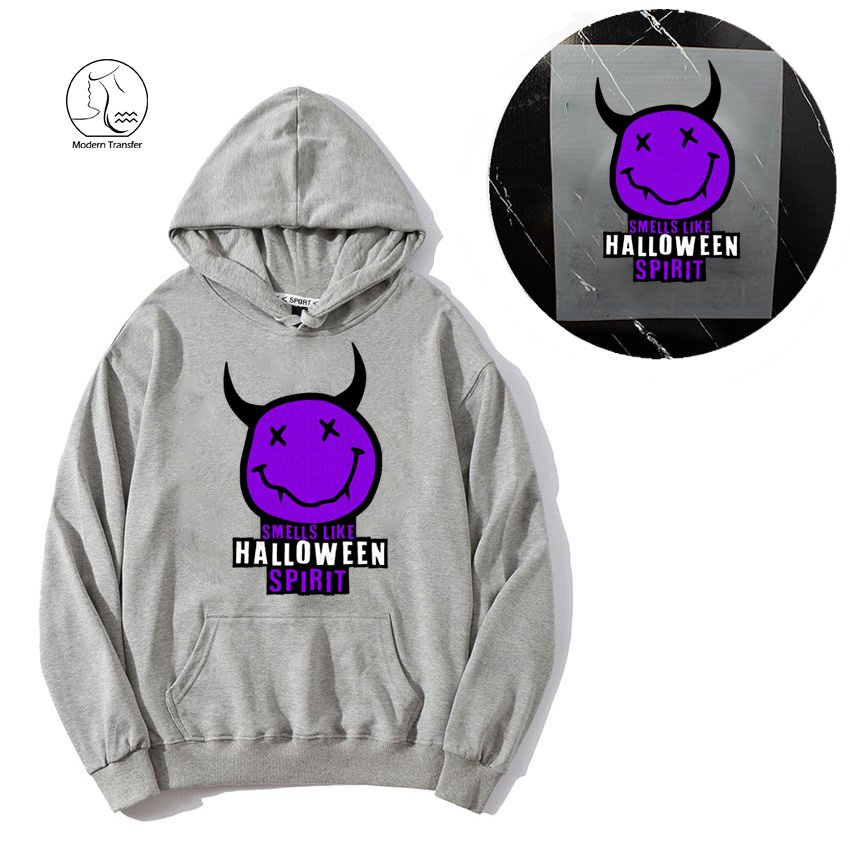 Yunshang Wholesale Screen Full Color Custom Logo Ready To press Halloween Plastisol Heat Transfer Printing Design For T Shirts
