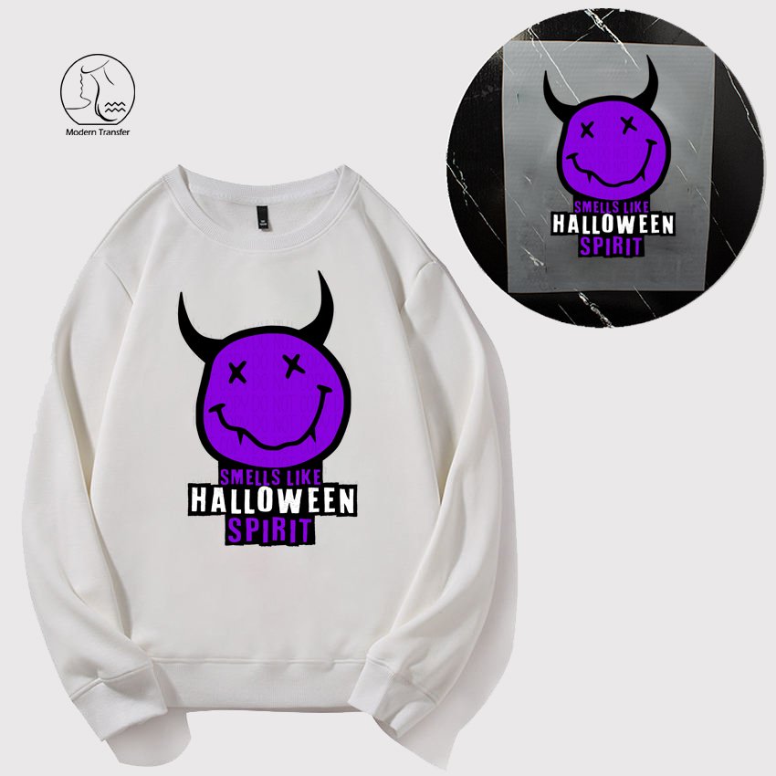 Yunshang Wholesale Screen Full Color Custom Logo Ready To press Halloween Plastisol Heat Transfer Printing Design For T Shirts