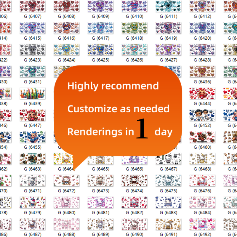 Factory Direct Fashion Mug UV DTF dtf cup wraps Transfer Sticker Label pet Wholesale Transfer Printing