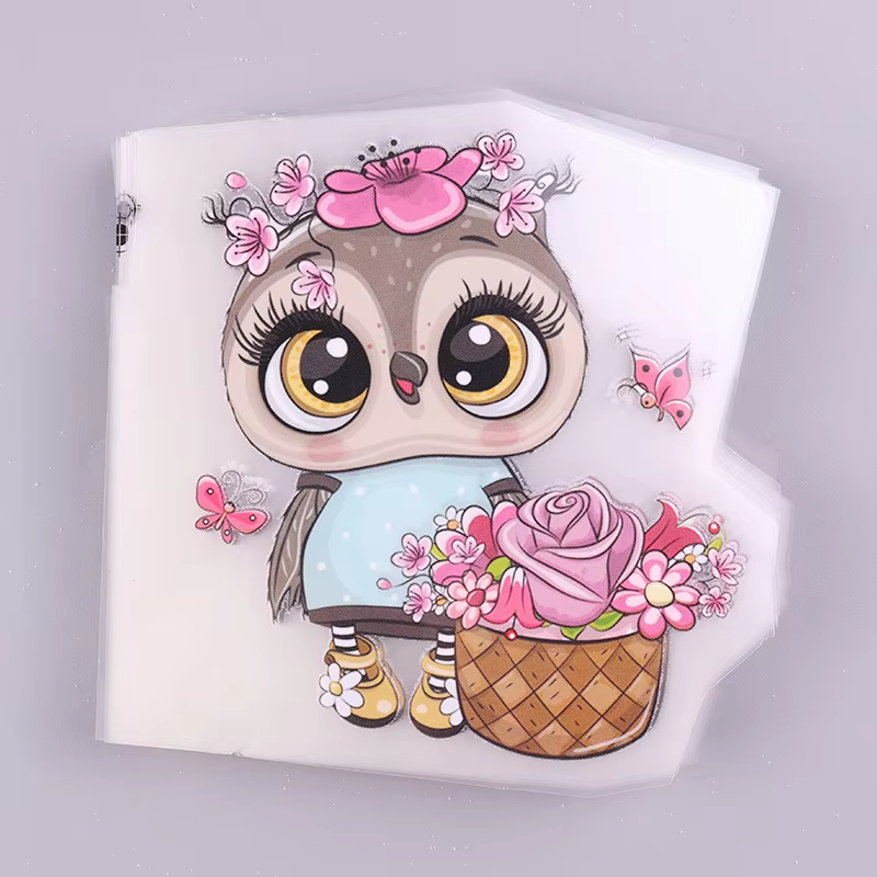 DTF Ready To Press Wholesale Custom Design Heat Press Stickers Transfer Heat Transfer Printing Stickers On T Shirt Fabric