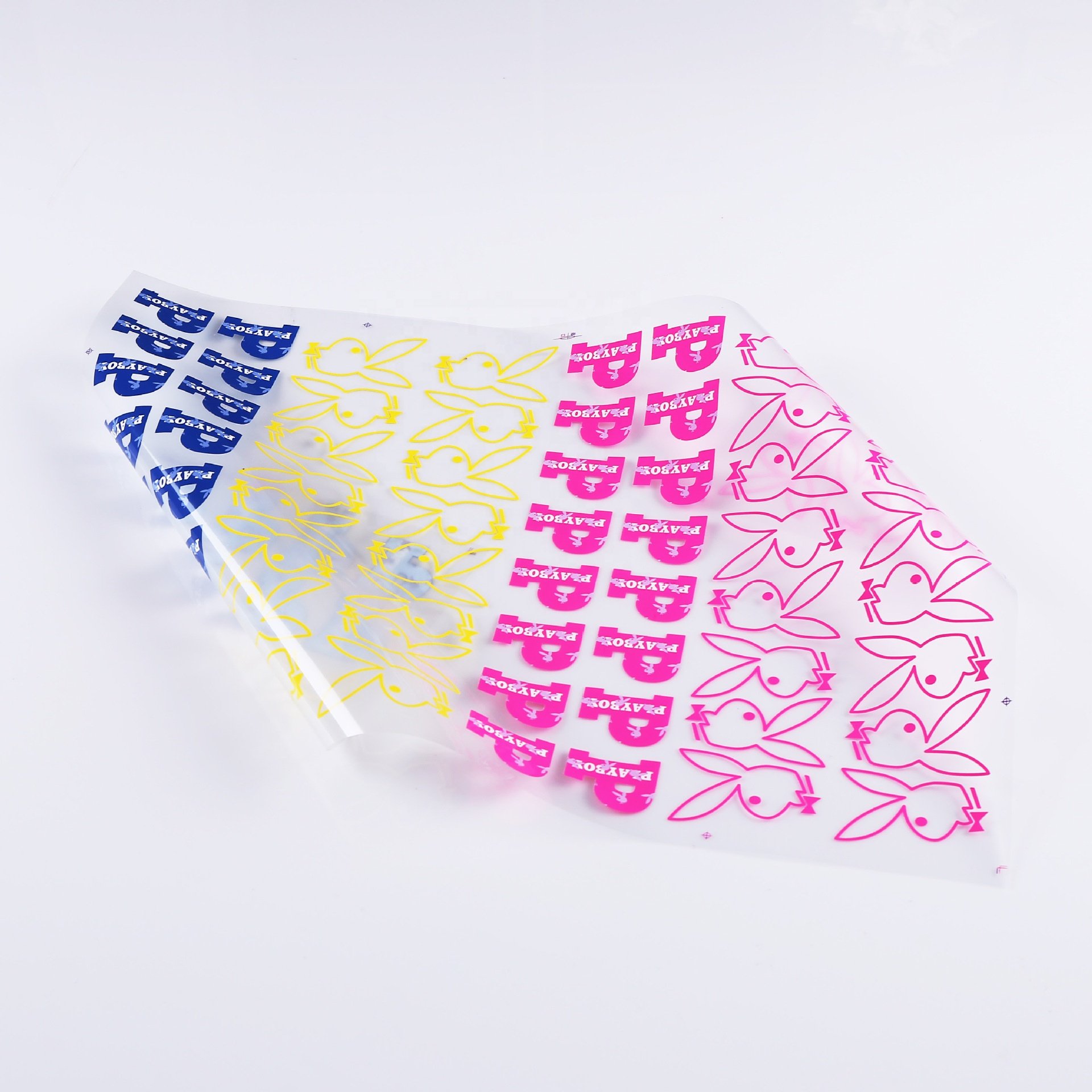 Wholesale Custom Design Logo Heat Transfer Printing Designs T-Shirts Iron-on Cotton Fabric Textiles DTF Film Heat Press Sticker