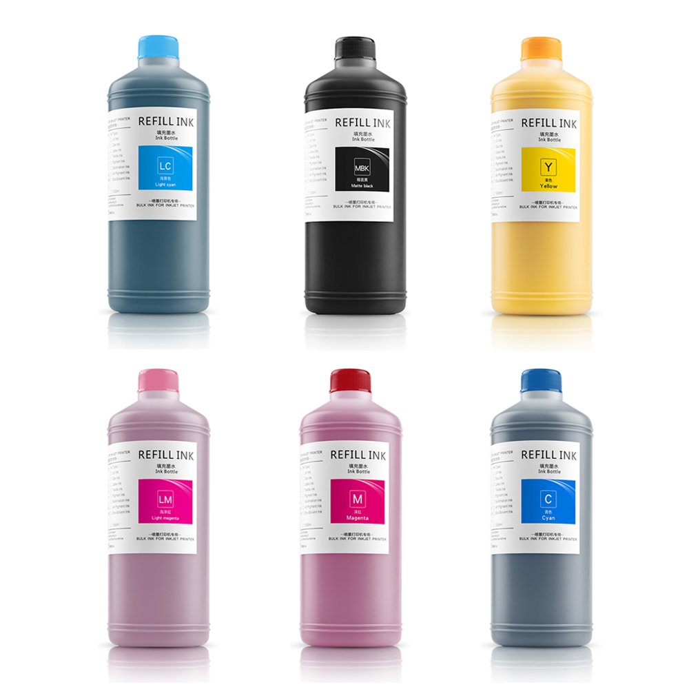 Supercolor 1000ml White Cmyk Set Cleaner Premium Gallon Transfer DTF Ink Manufacturer For Epson L805 I3200 L1800 Xp600 Printer