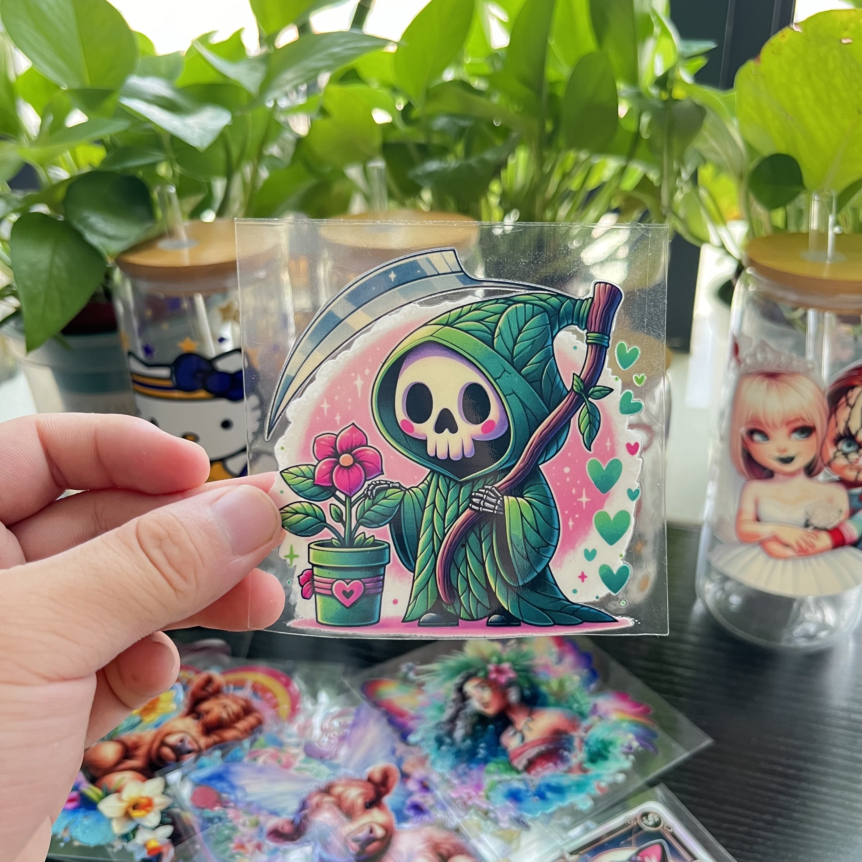 Custom 3D UV Transfer Printing Label Stickers Waterproof and Permanent Adhesive for Business Logo Made for Product Packing