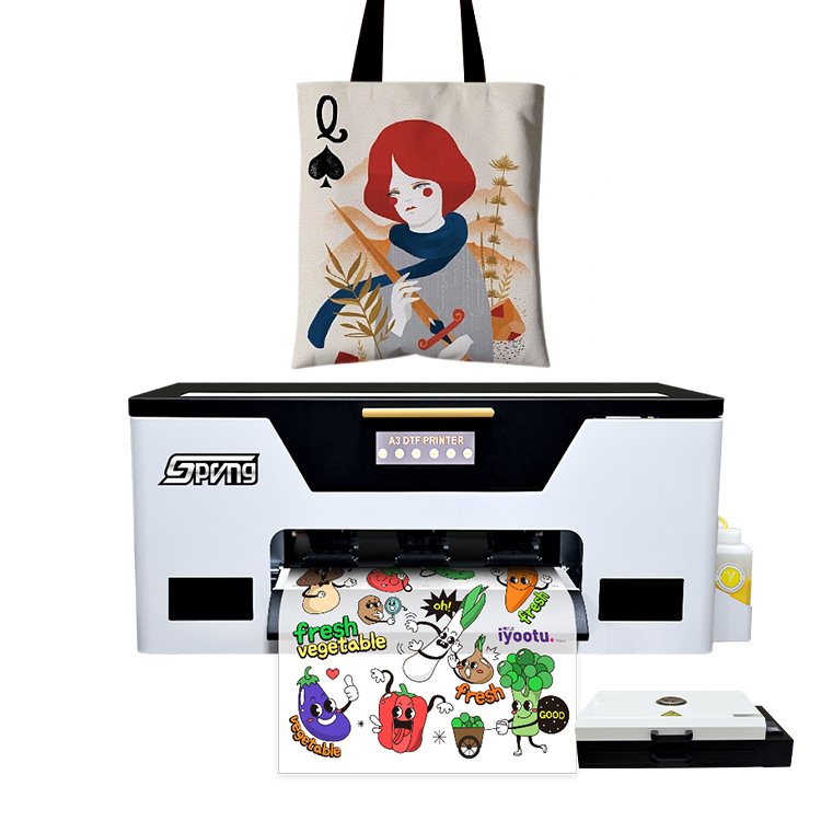 2024 Hot Sale A3 Digital DTF printing and packaging machine Size 30cm for T-shirt hats tote bags mouse pads any material