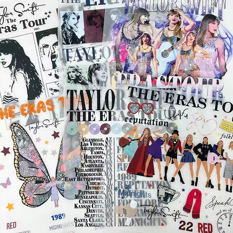 custom printed personalized heat transfers printing stickers DIY DTF heat transfers vinyl film for t-shirts screen printing