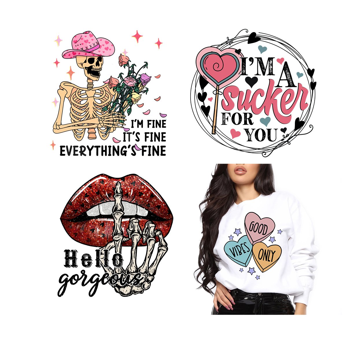 Screen Print Transfers Wholesale Custom DTF T-Shirt Transfer Print Sticker Custom Heat Transfer Designs For T Shirts
