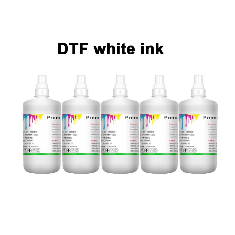 Universal Bulk DTF ink PET Film Textile Pigment Refill White and color 1000ML DTF Ink for Ep L1800 I3200 4720