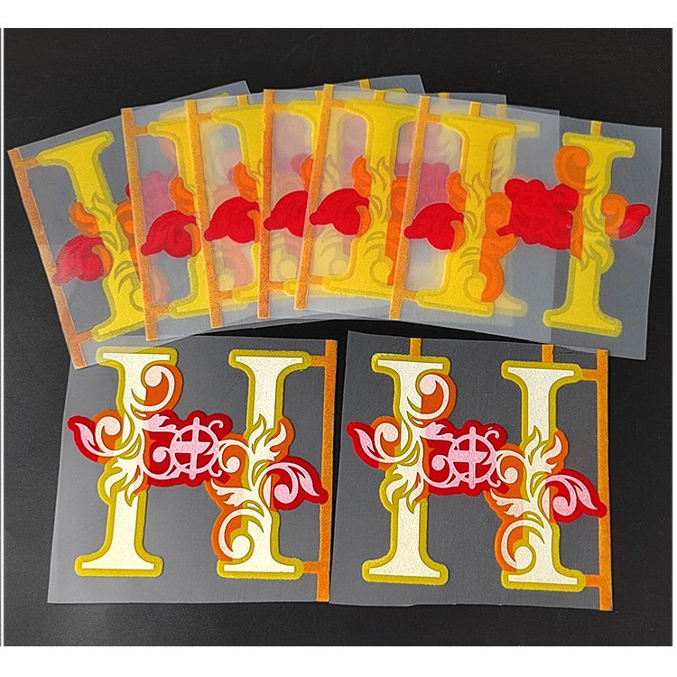 Iron On Pre Made Designer Prints On Garments Wholesale T Shirt Vinyl Press Printing Stickers Custom Heat Transfers For T-Shirts