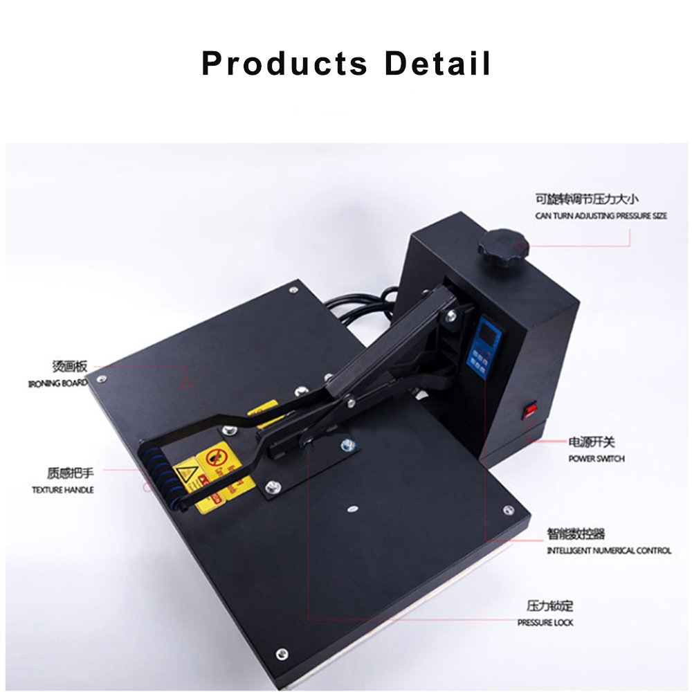 Big Size 40*60 high pressure heat press flat stamping machine for printing fabric cloth