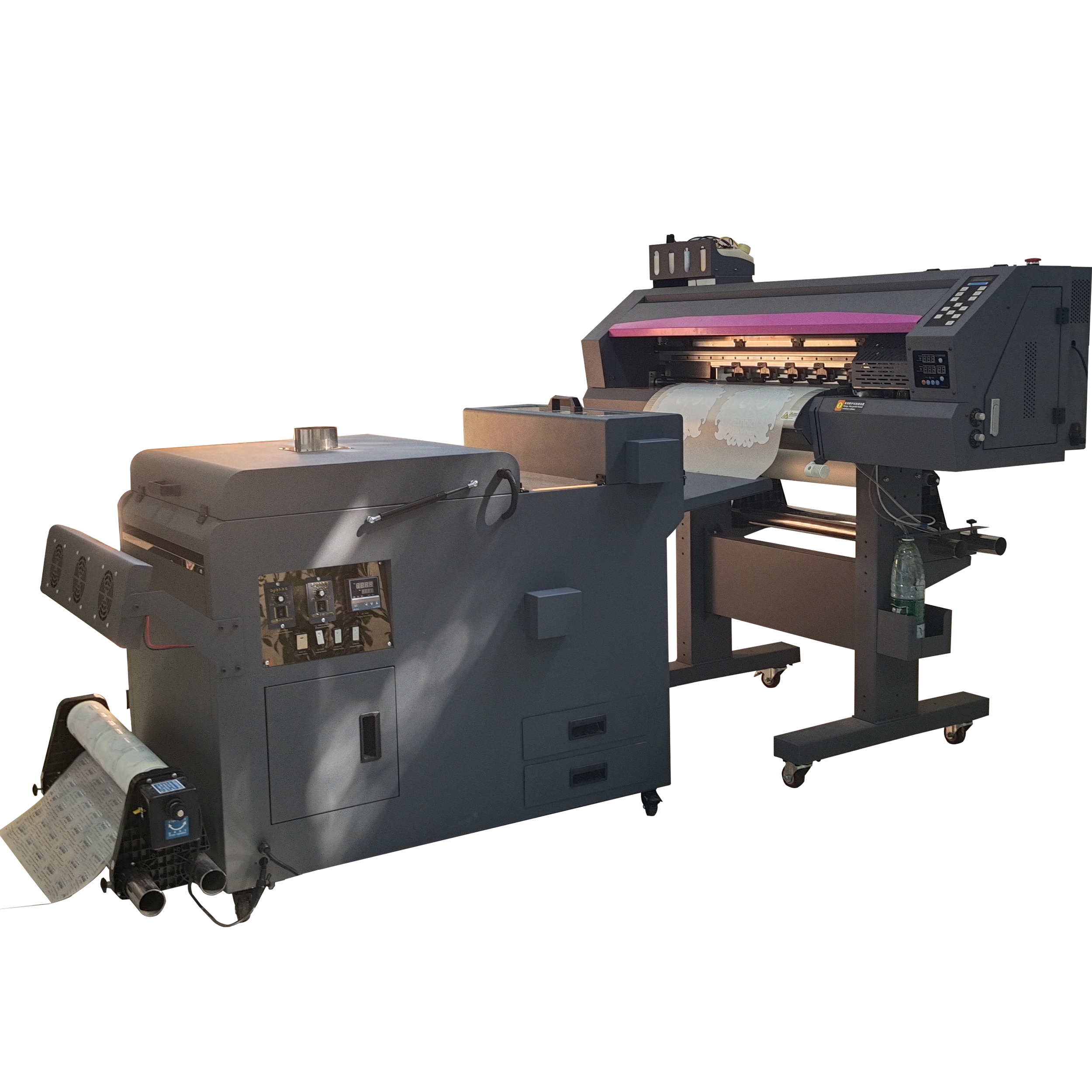 Dual Head Xp600 I3200 Heat Transfer T-shirt Printing Machine A1 60cm Dtf Printer With Powder Shaking Machine And Dryer