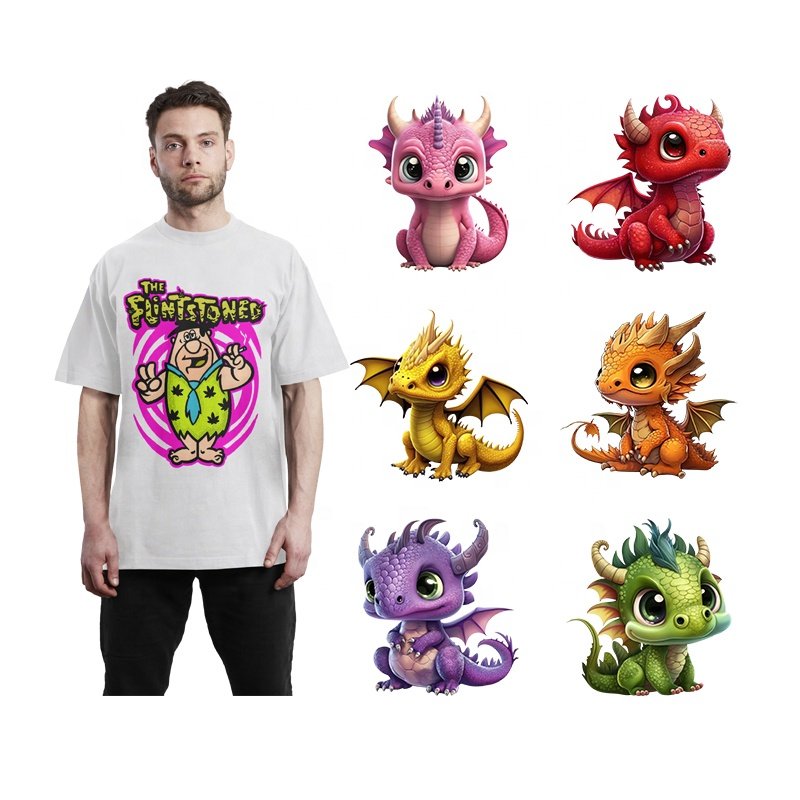 High quality hot selling products in 2024 dtf transfers designs ready to press custom t shirt Label sticker