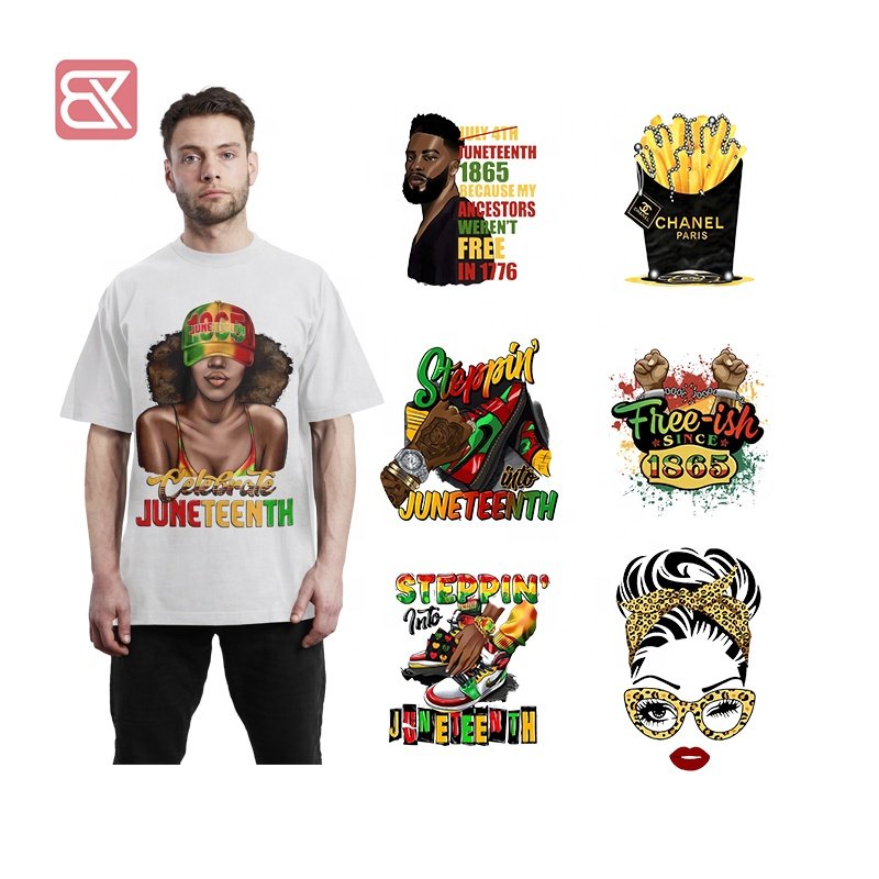 High quality hot selling products in 2024 dtf transfers designs ready to press custom t shirt Label sticker