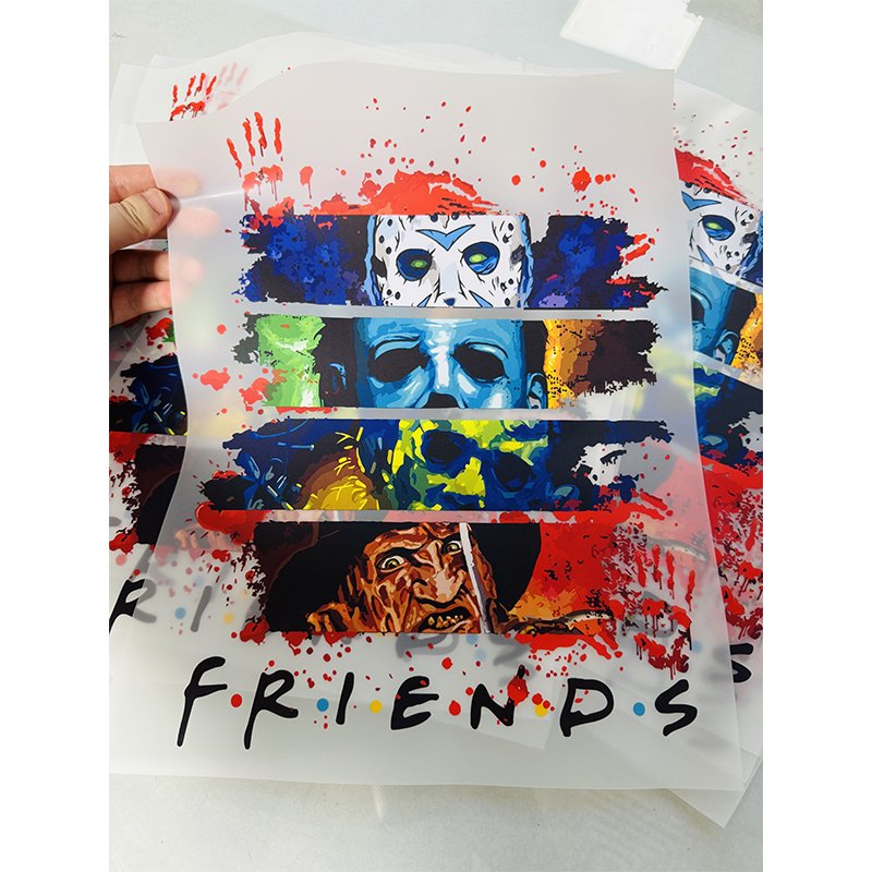 Custom Personalized Heat Transfer Printing dtf Transfers Designs Ready To Press Plastisol Heat Transfer Label For T-shirt
