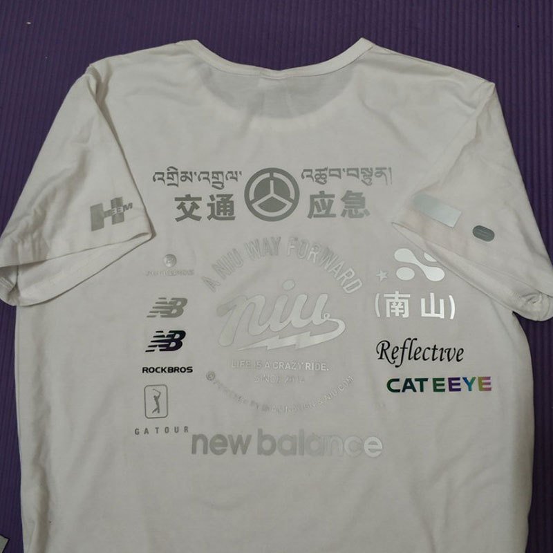Custom Iron On Reflective Printing Logo Reflective Heat Transfer Vinyl For T-shirt