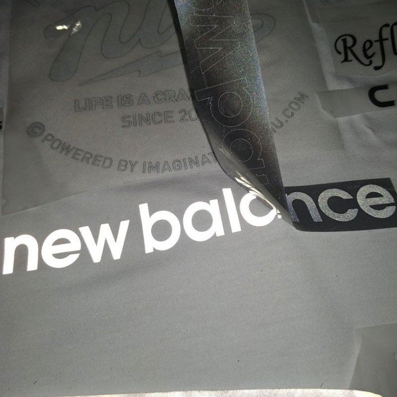 Custom Iron On Reflective Printing Logo Reflective Heat Transfer Vinyl For T-shirt