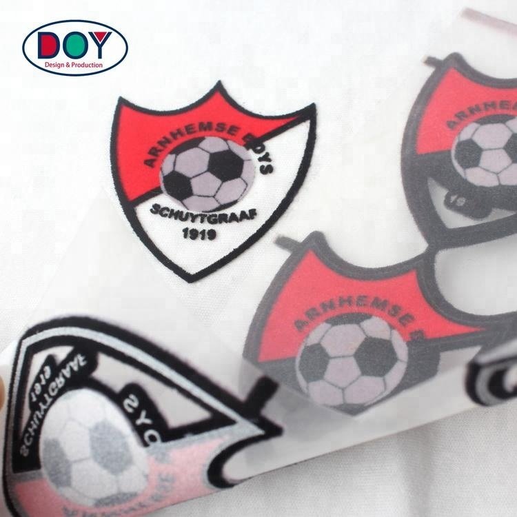 Eco-Friendly Iron on Custom 3D Numbers Letter Name Logo Flock Heat Transfer Printing for Garment