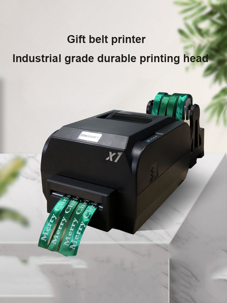 Satin Ribbon Printer Banner Couplet Gift Belt Pull Up Hot Transfer Printing Silk Fabric Barcode Tools