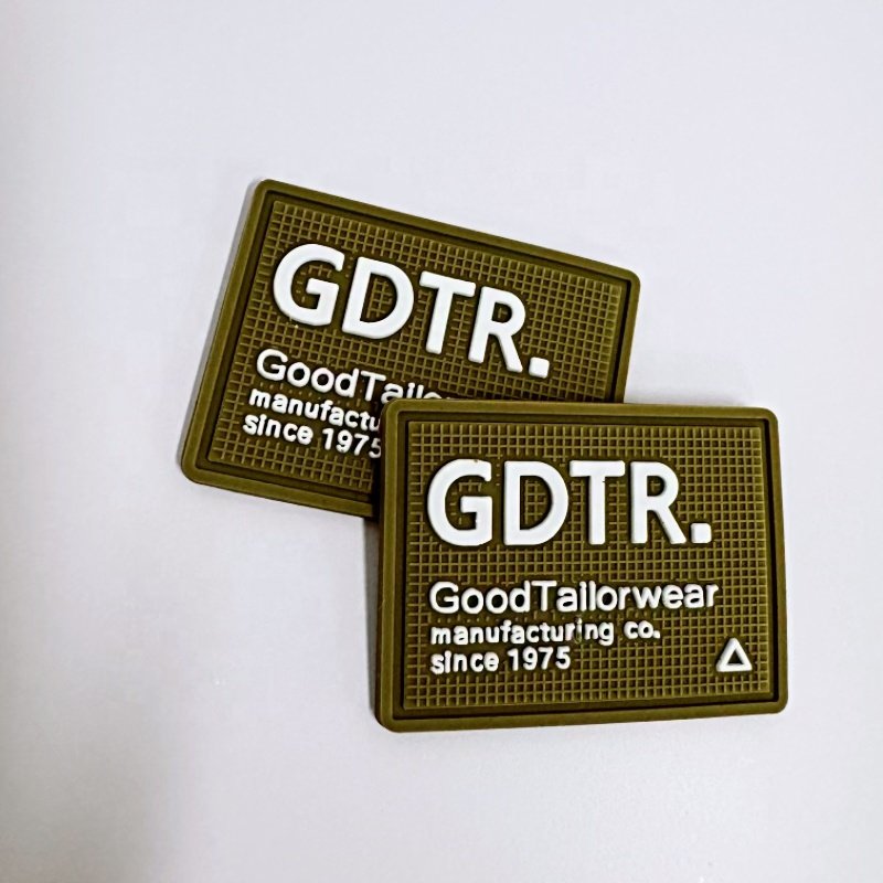 Custom Print 3D Logo Silicone logo tag Heat Transfer Printing cloth Label high quality 3D PVC Rubber Logo For t-Shirt