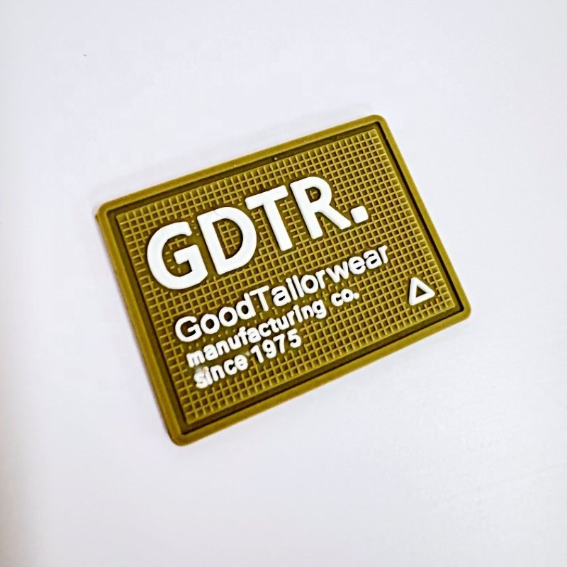 Custom Print 3D Logo Silicone logo tag Heat Transfer Printing cloth Label high quality 3D PVC Rubber Logo For t-Shirt