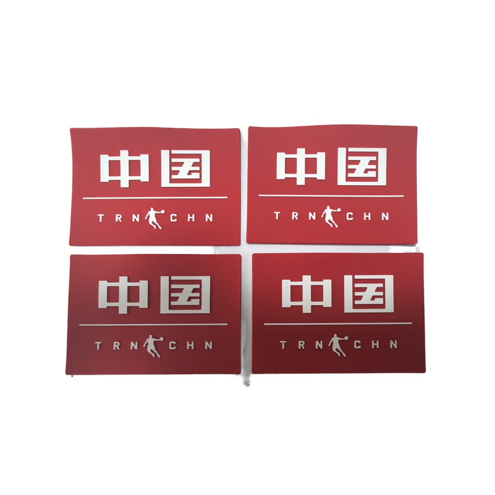 Customized Personalized Custom Label 3d silicone heat transfer printing for clothes heat sticker for t shirt garment logo