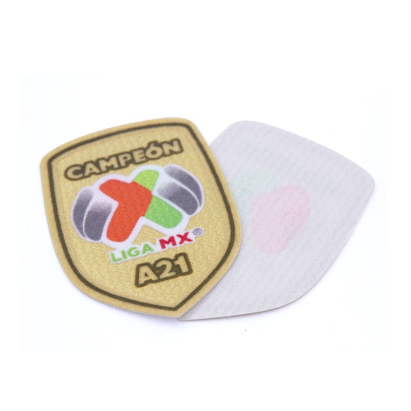 Heat Transfer Printed Tatami Background Iron On Patches Custom Football Soccer Embroidery 3D Flock Patch