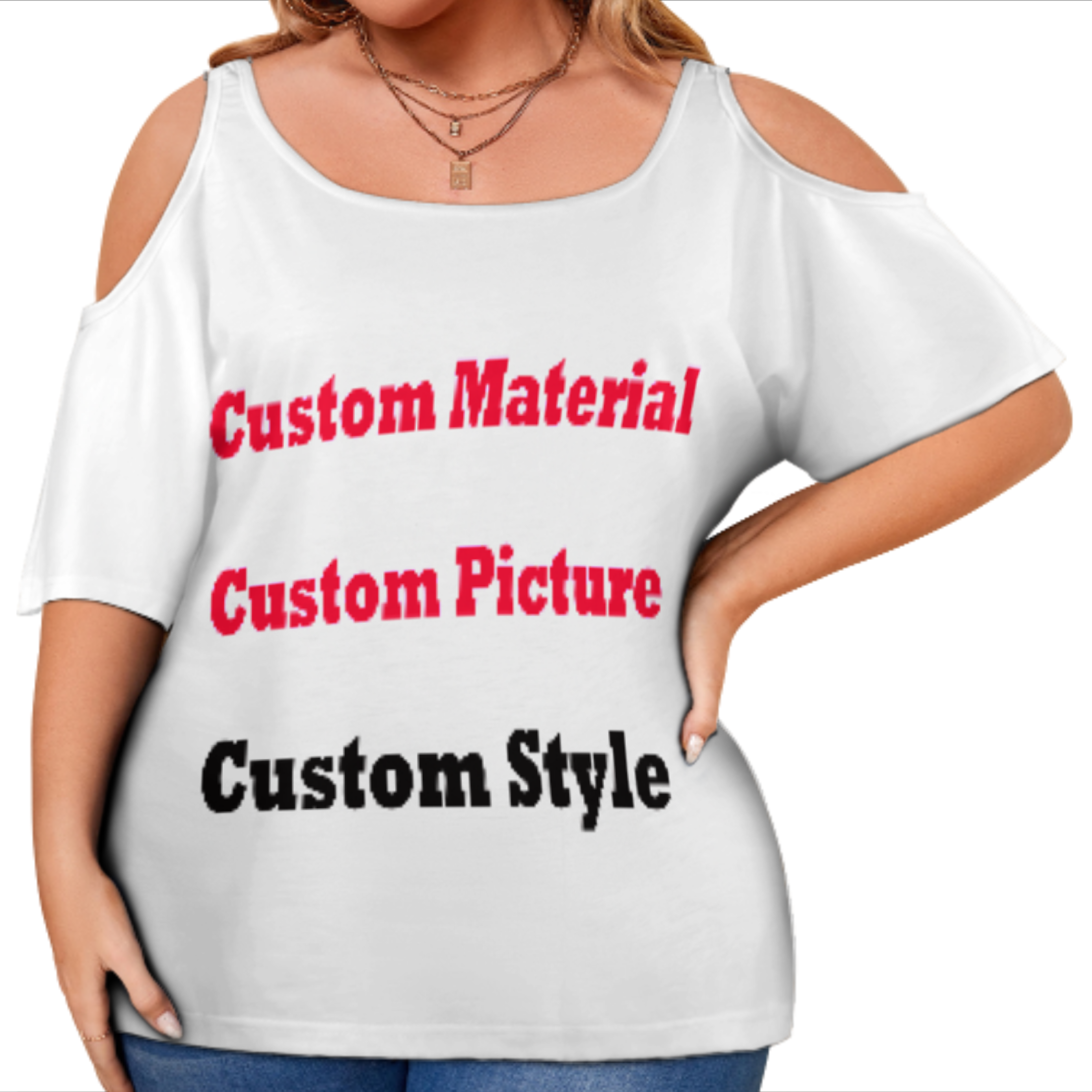 Tapa Floral Pattern Ladies T Shirts Samoan Tongan Tribal Desgin Casual Tops Tee Polynesian Cold Shoulder Tshirt Custom Printing