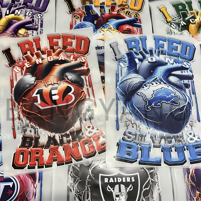 Bangyang Hot selling Stickers Wholesale Customized Brand Logo T Marlet Printing Plastic Sol Heat Transfer Printing