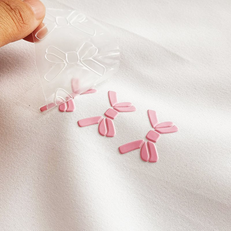 Wholesale customized gradient color 3D embossed TPU heat transfer PVC high-frequency Reflective label clothing stickers