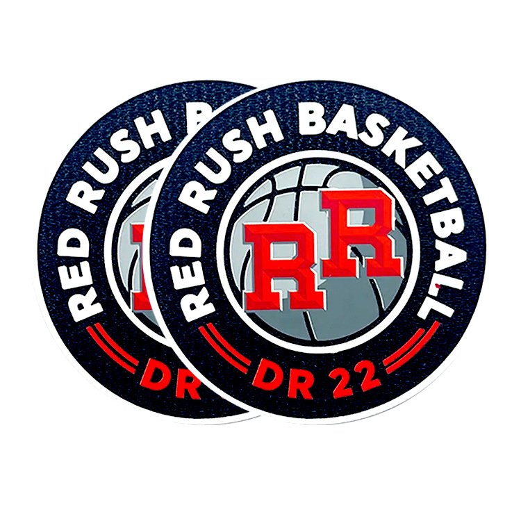 Custom Design 3D Flock Patches Heat Transfer Printing Flock Design for Football Sport Clothing