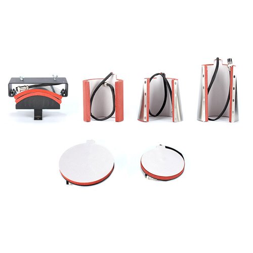 USA Warehouse Sublimation Machine 8 in 1 Combo Heat Transfer Print T shirt Mug Plate Base Hat Jigsaw Puzzle