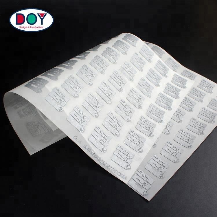 Wholesale Custom Reflective Brand Name Logo Plastisol Heat Transfer Labels for Sport Clothing