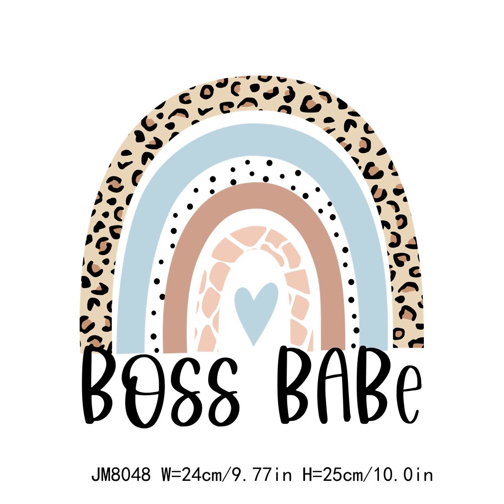 Custom Small Business Women Support Letter Logo Print DTF Heat Press Plastisol Iron On Transfer Stickers Label For Girl Clothes