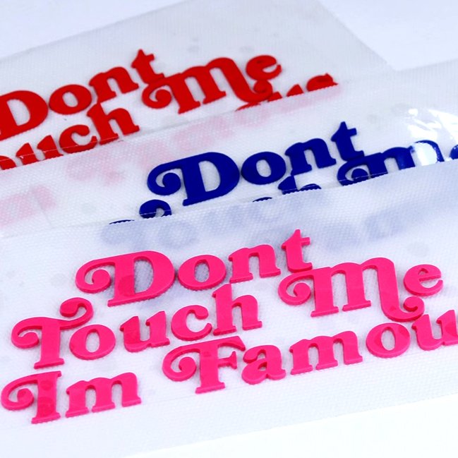 Factory Custom Silk Screen Printing Rubber Brand Logo Sticker 3d Raised Effect Soft Silicone Heat Transfer Labels for Clothing