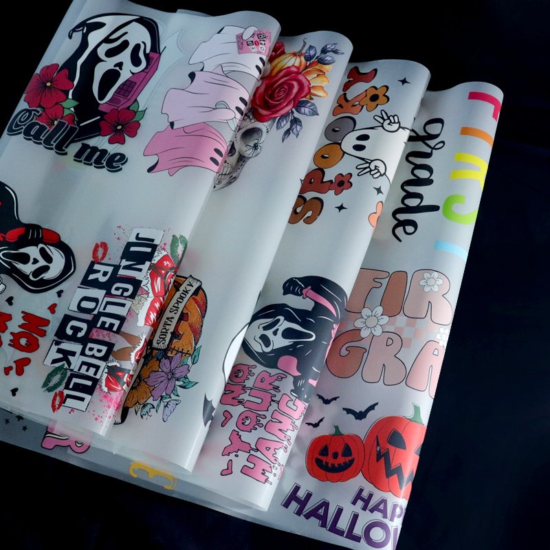 Halloween Wholesale Screen Print Transfers Ready To Press Heat Transfer Custom Screen Print Design For T shirts hoodies